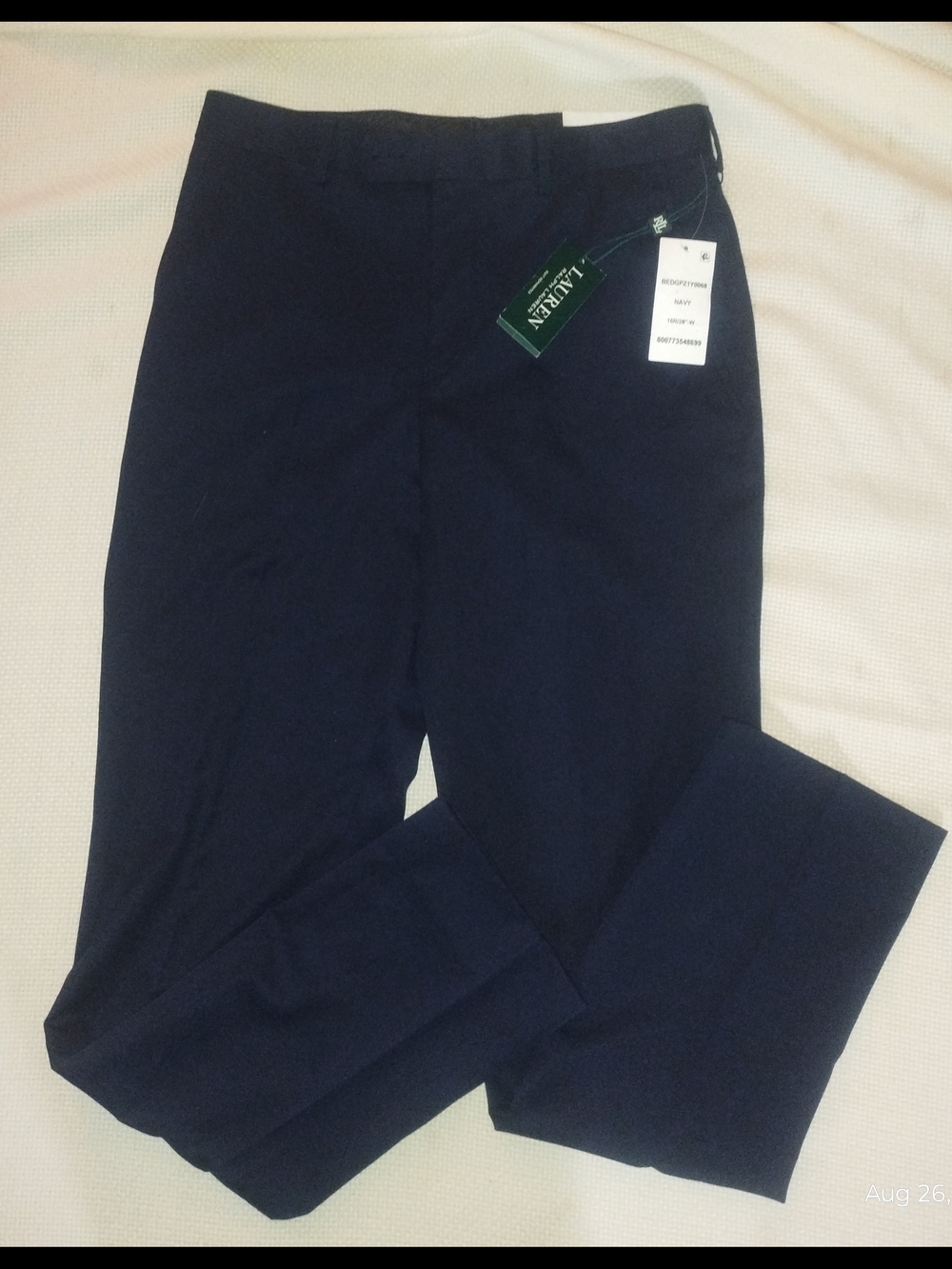 Lauren Ralph Lauren Boys Size 16R Navy Blue Dress Pants